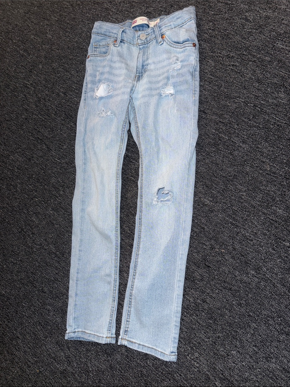 Light Wash Distressed boys Jeans